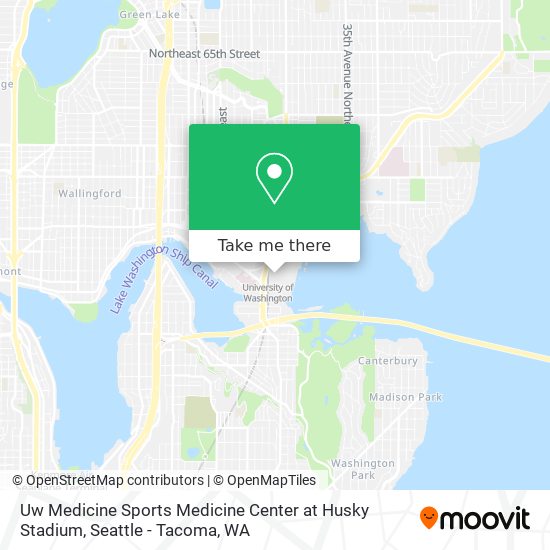 Mapa de Uw Medicine Sports Medicine Center at Husky Stadium