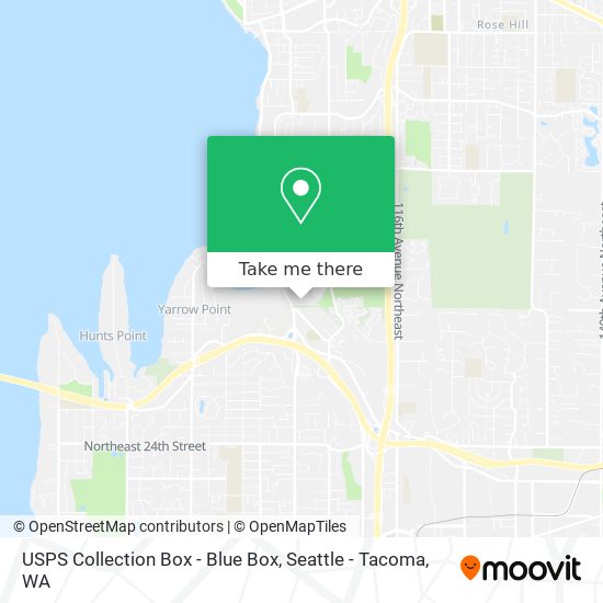 USPS Collection Box - Blue Box map