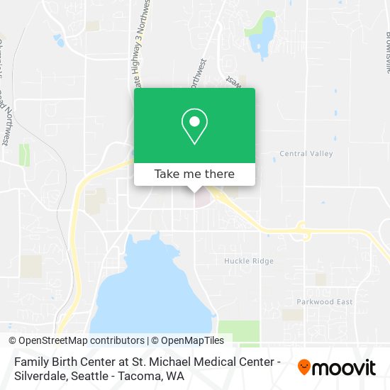 Mapa de Family Birth Center at St. Michael Medical Center - Silverdale