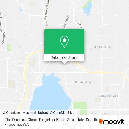 The Doctors Clinic: Ridgetop East - Silverdale map