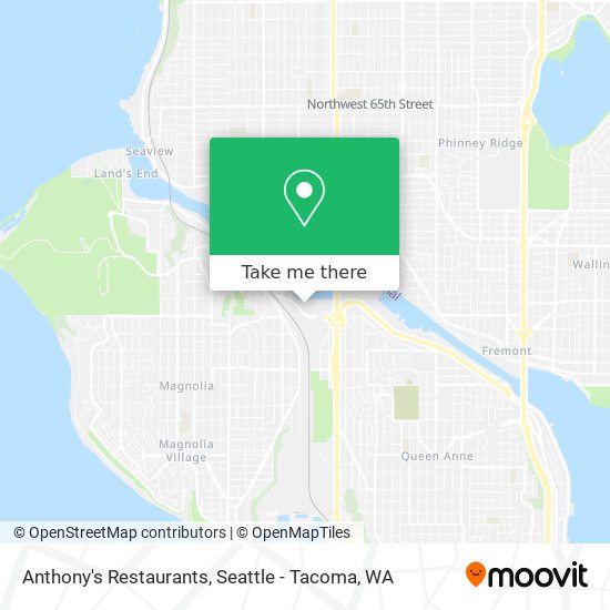 Mapa de Anthony's Restaurants