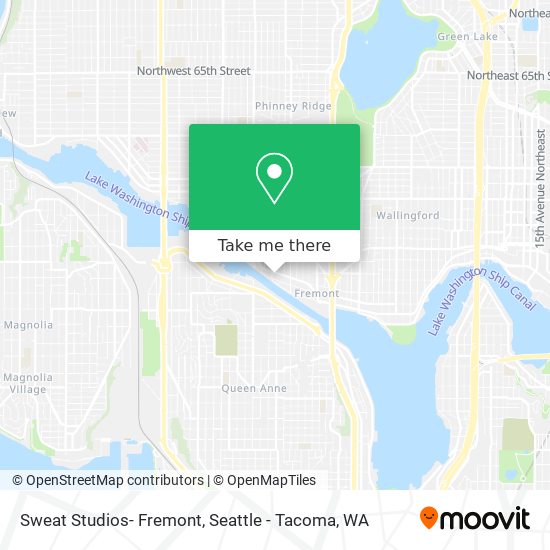 Sweat Studios- Fremont map