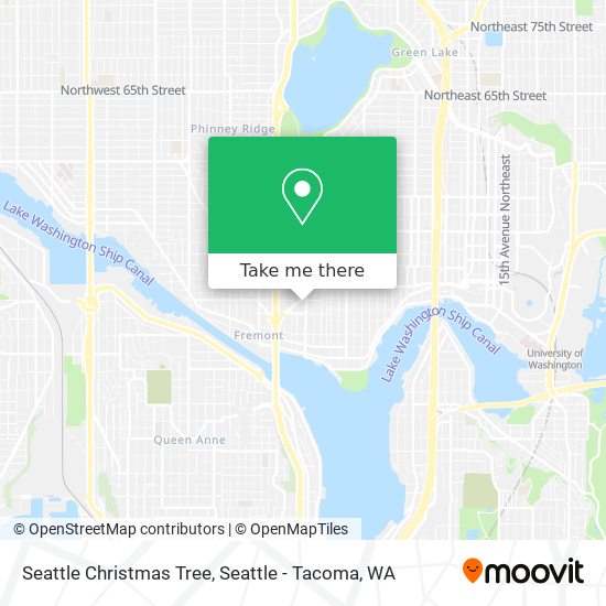 Mapa de Seattle Christmas Tree