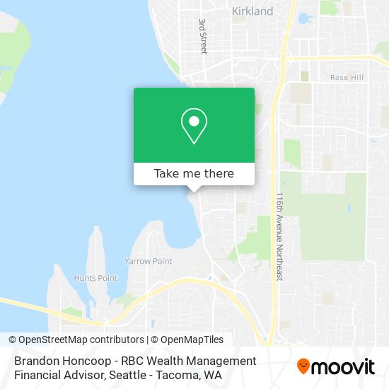 Mapa de Brandon Honcoop - RBC Wealth Management Financial Advisor