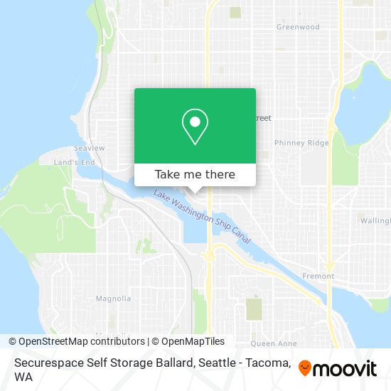 Mapa de Securespace Self Storage Ballard