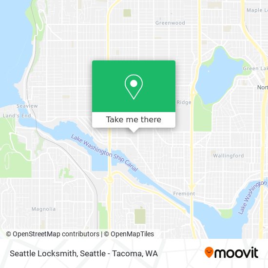 Mapa de Seattle Locksmith
