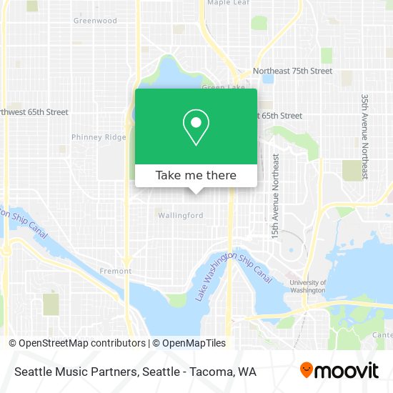Mapa de Seattle Music Partners