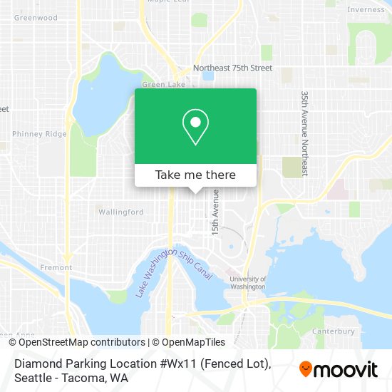 Mapa de Diamond Parking Location #Wx11 (Fenced Lot)