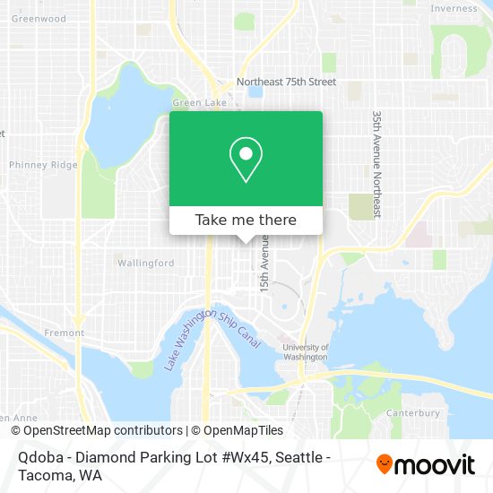 Mapa de Qdoba - Diamond Parking Lot #Wx45