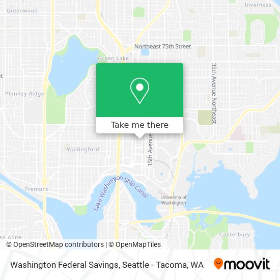 Washington Federal Savings map