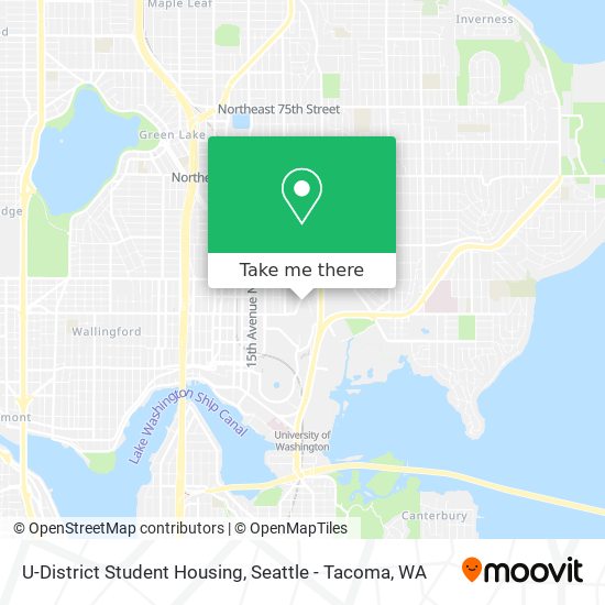 Mapa de U-District Student Housing