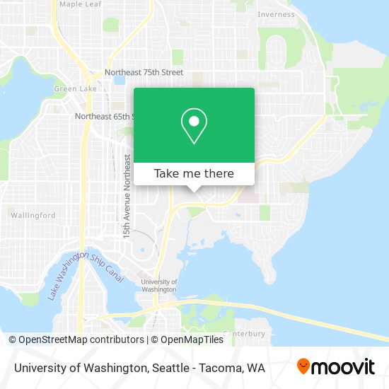 University of Washington map