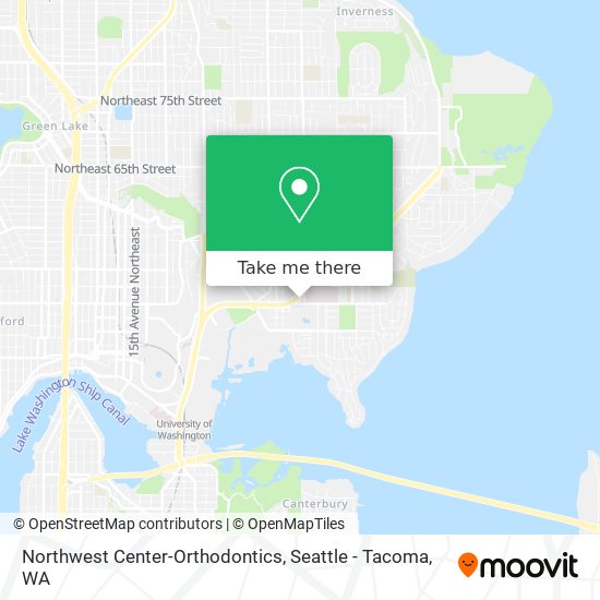 Northwest Center-Orthodontics map