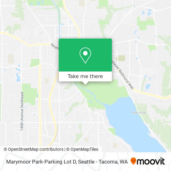 Mapa de Marymoor Park-Parking Lot D