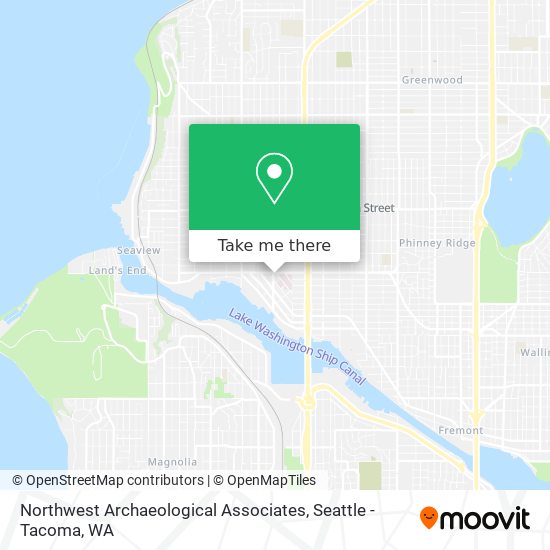 Northwest Archaeological Associates map