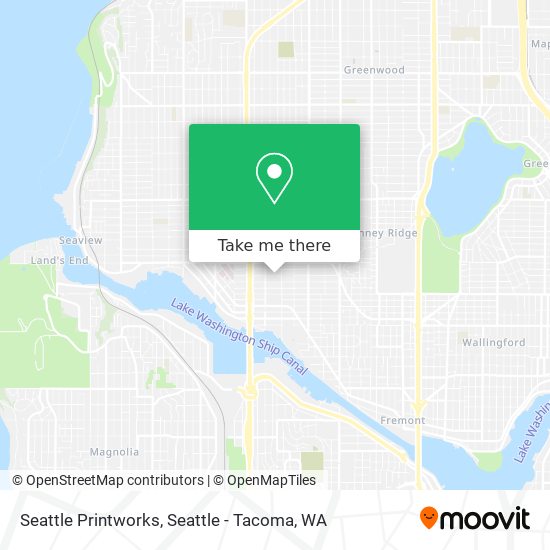Mapa de Seattle Printworks