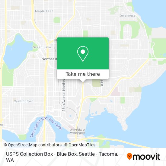 USPS Collection Box - Blue Box map