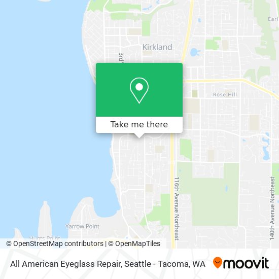 All American Eyeglass Repair map