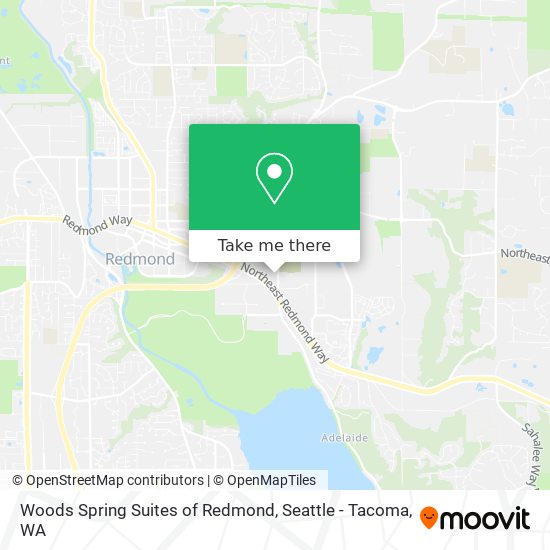 Woods Spring Suites of Redmond map