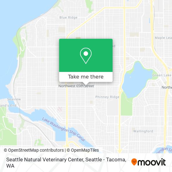 Seattle Natural Veterinary Center map