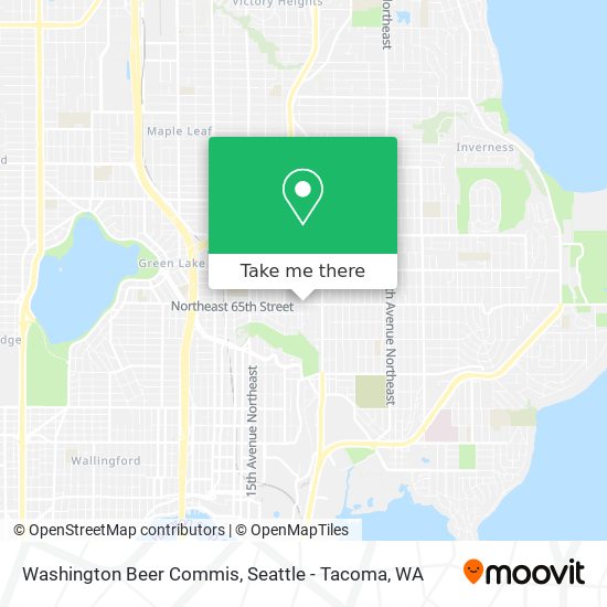 Mapa de Washington Beer Commis