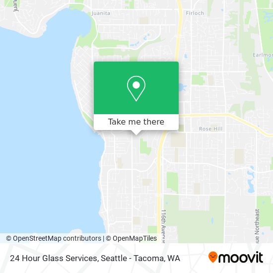 24 Hour Glass Services map