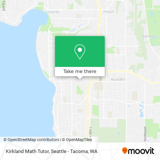 Kirkland Math Tutor map