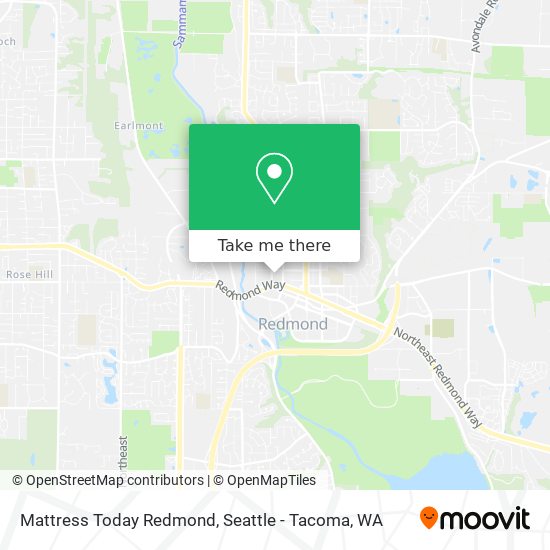 Mapa de Mattress Today Redmond