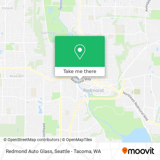 Redmond Auto Glass map