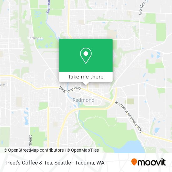 Peet's Coffee & Tea map