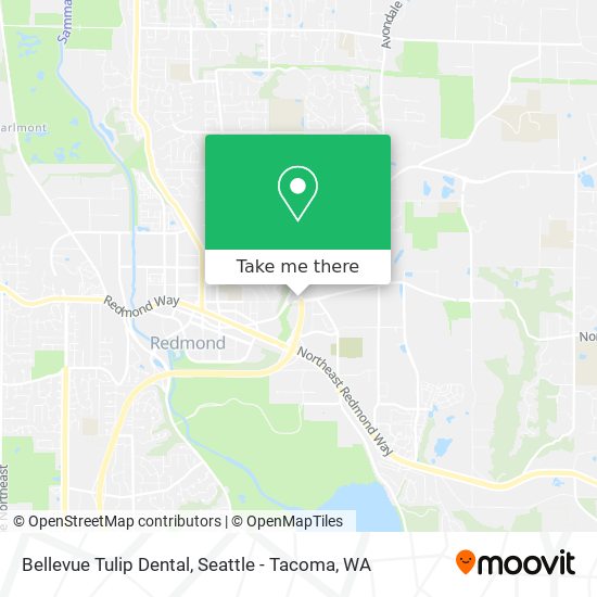 Mapa de Bellevue Tulip Dental