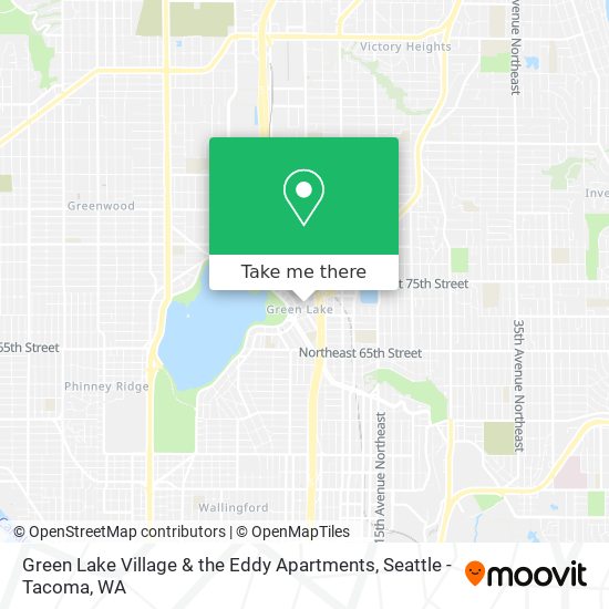Green Lake Village & the Eddy Apartments map