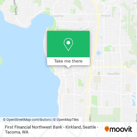 Mapa de First Financial Northwest Bank - Kirkland