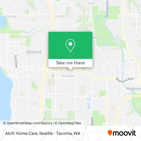 Aloft Home Care map