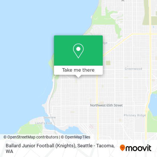 Ballard Junior Football (Knights) map