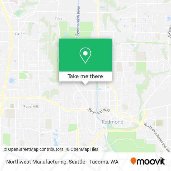 Mapa de Northwest Manufacturing