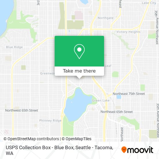 USPS Collection Box - Blue Box map