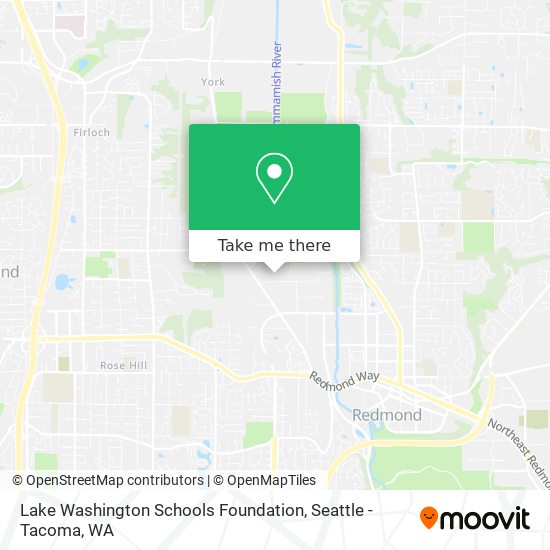 Lake Washington Schools Foundation map