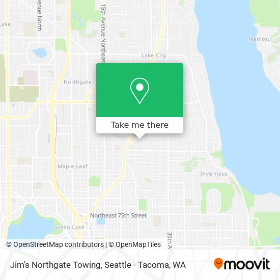 Jim's Northgate Towing map