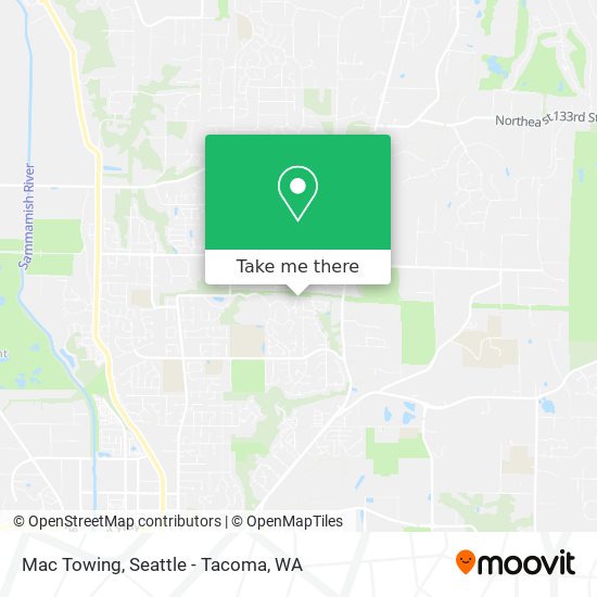 Mac Towing map