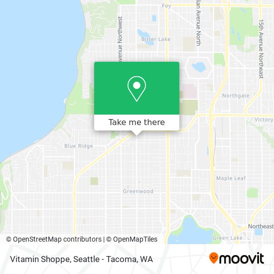 Mapa de Vitamin Shoppe