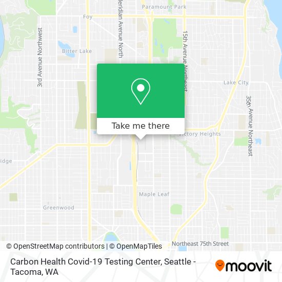 Mapa de Carbon Health Covid-19 Testing Center