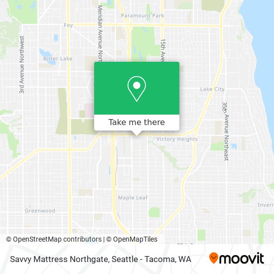 Savvy Mattress Northgate map