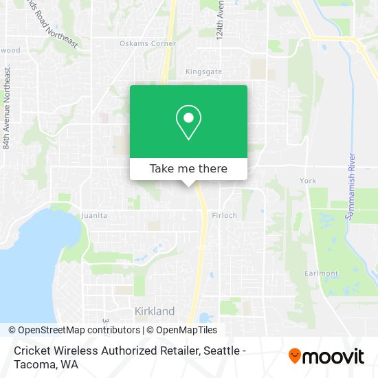 Mapa de Cricket Wireless Authorized Retailer