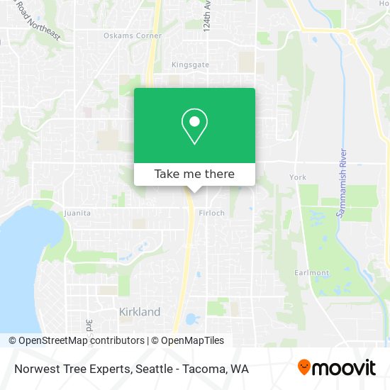 Norwest Tree Experts map