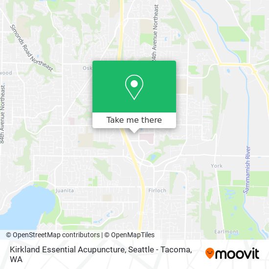 Kirkland Essential Acupuncture map