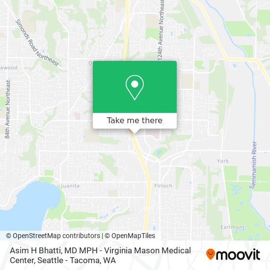 Mapa de Asim H Bhatti, MD MPH - Virginia Mason Medical Center