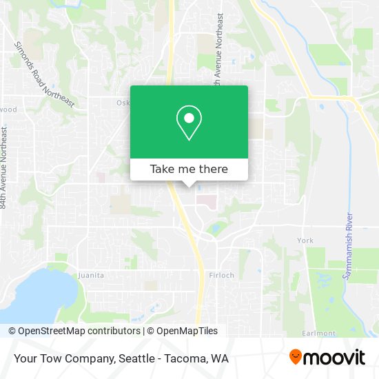Your Tow Company map