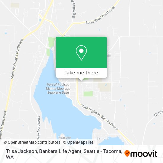 Trisa Jackson, Bankers Life Agent map