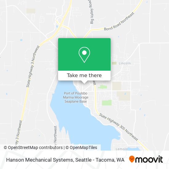 Hanson Mechanical Systems map